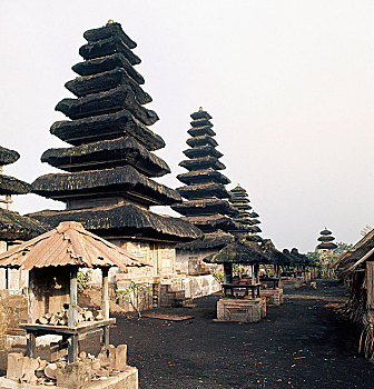 水,塔,屋顶,神祠,原始,海洋,山,天宇