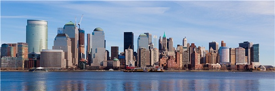 纽约,全景,曼哈顿,天际线