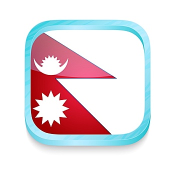 机智,电话,扣,尼泊尔,旗帜