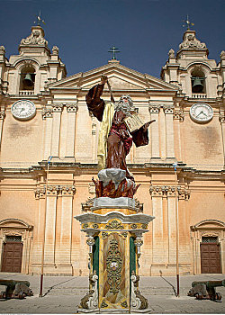 圣保罗大教堂,雕塑,马耳他