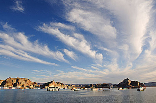 游览船,鲍威尔湖,格兰峡谷,亚利桑那,美国