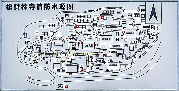松赞林寺地图