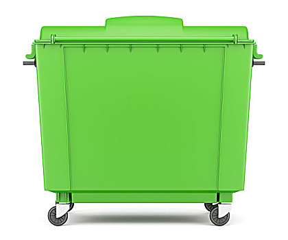 绿色,垃圾桶,隔绝,白色背景,背景