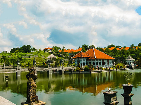 巴厘岛,印度尼西亚,四月,水,宫殿