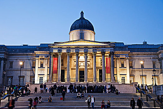 英格兰,伦敦,特拉法尔加广场,国家美术馆