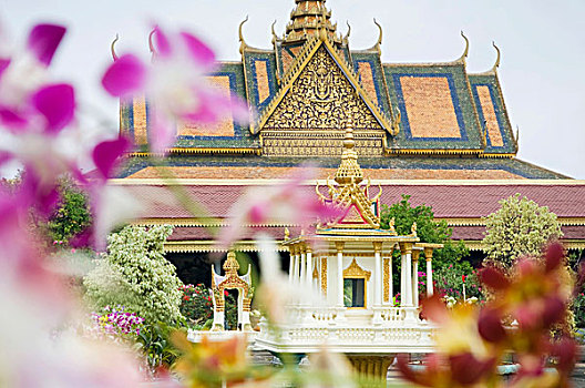 房子,皇家,宫殿,金边,柬埔寨,印度支那,东南亚,亚洲