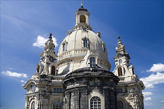 圣母教堂,教堂,圆顶,德累斯顿,萨克森,德国,欧洲