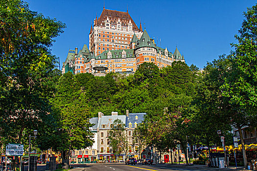 加拿大,魁北克,魁北克城,老城,夫隆特纳克城堡,帽