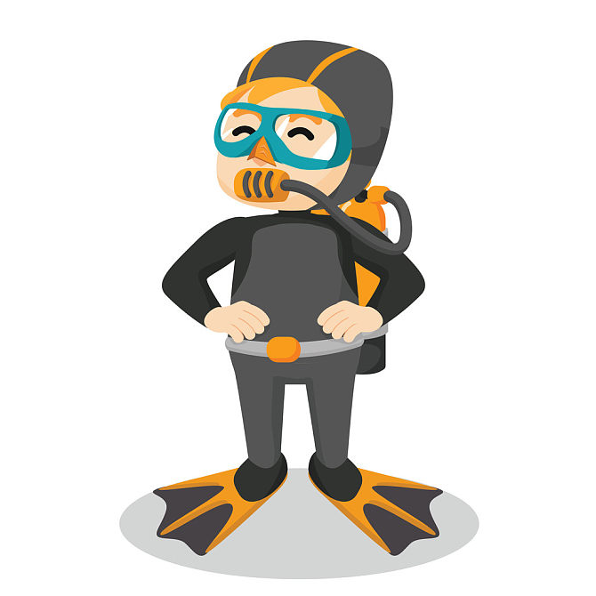 男孩_潜水服_高清图片_全景视觉