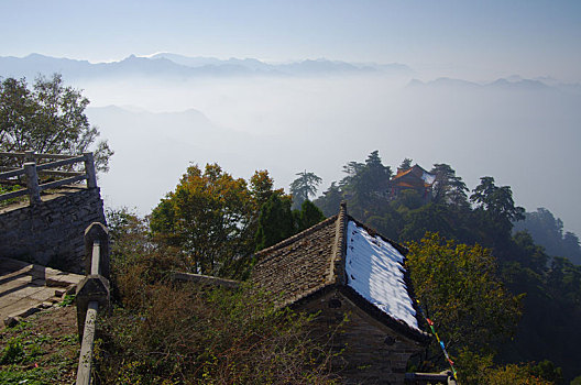 陕西西安秦岭南五台景区风光