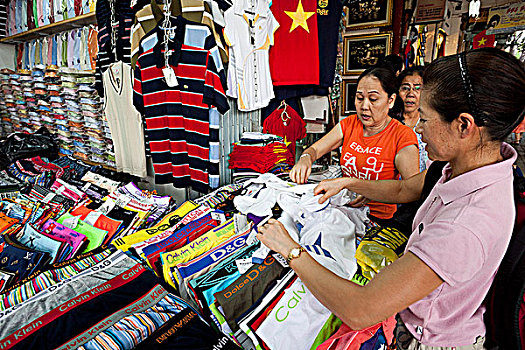 越南,胡志明市,服装店
