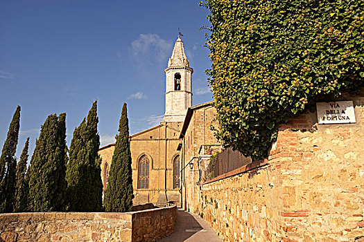 中央教堂,皮恩扎,托斯卡纳,意大利,欧洲