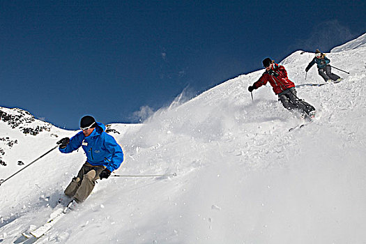 滑雪,山峦,边远地区,不列颠哥伦比亚省,加拿大