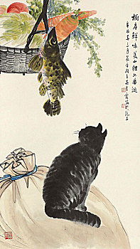 國畫人物花鳥動物植物山