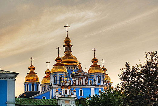 寺院,圆顶,基辅,乌克兰