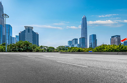 深圳现代建筑景观和城市天际线