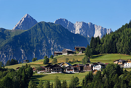 阿尔卑斯山,乡村,地区,卡林西亚,奥地利,欧洲