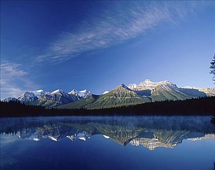 赫伯特湖,班芙国家公园,艾伯塔省,加拿大