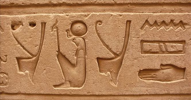 庙宇,象形文字,高安宝神庙,埃及,伊迪芙,非洲