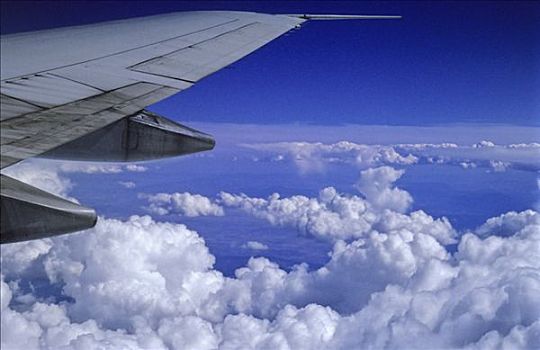 云,风景,飞机