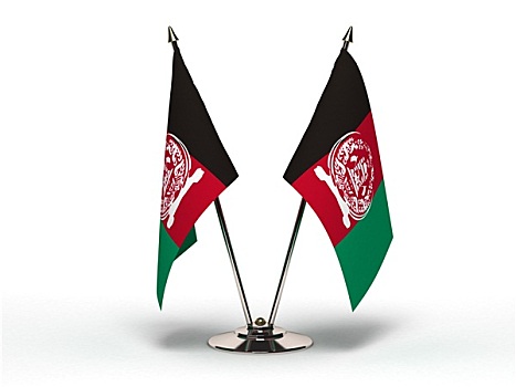 微型,旗帜,阿富汗,隔绝