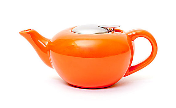 橙色,陶瓷,茶壶