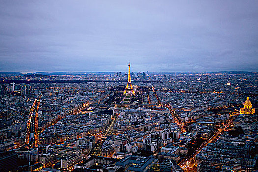 风景,巴黎,日落