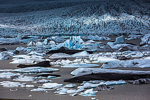 冰川冰,湖,冰河,背景,冰岛