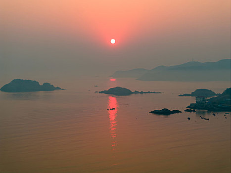 威海半月湾日出美景