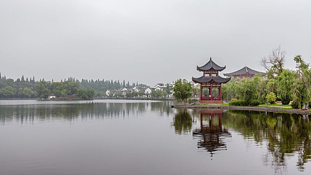 荆州,三国,公园,景色,很美丽