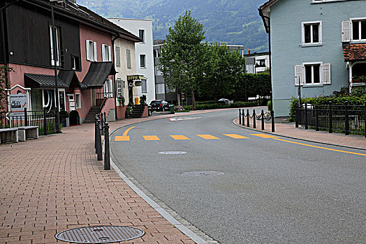 瑞士小镇斑马线