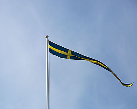 瑞典,摆动,旗杆