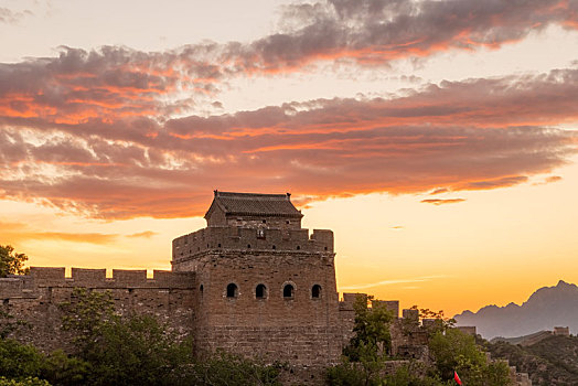 金山岭长城风景区,长城夕照