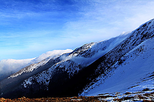 五台山雪景