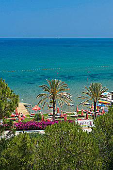 海滩,西部,凯里尼亚,北塞浦路斯,塞浦路斯