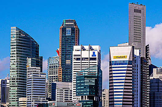 摩天大楼,金融区,新加坡,印度尼西亚,亚洲
