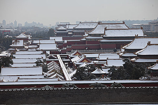 北京故宫雪景