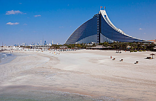 朱美拉海滩酒店,靠近,帆船酒店,迪拜,阿联酋