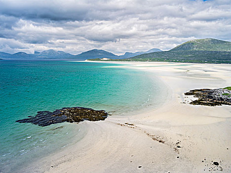 岛,海滩,南,背景,声音,苏格兰,七月,大幅,尺寸