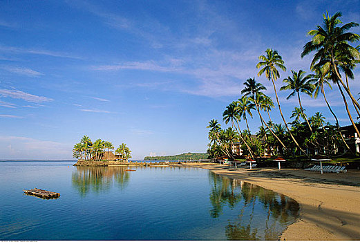 海滩,斐济,酒店,斐济群岛