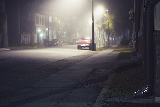 街道,夜晚,乔治亚,美国