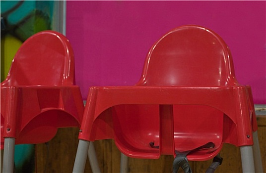 红色,塑料制品,婴儿,椅子