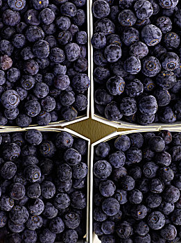 蓝莓,木质,纸盒