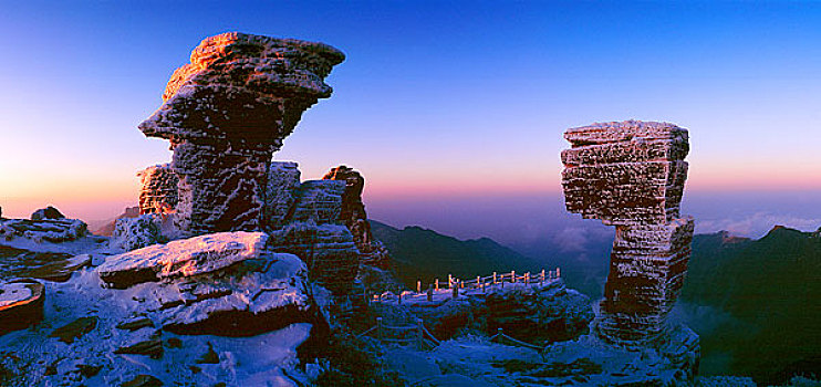 貴州梵凈山風景區武陵精魂翻天印