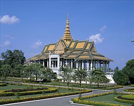 皇宫,金边,柬埔寨