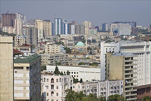 阿塞拜疆,巴库,天际线
