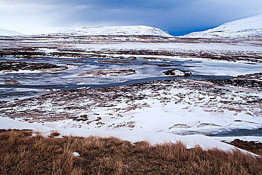 火山,风景,冰岛