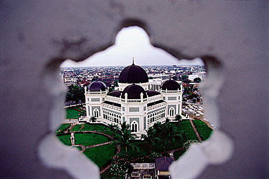印度尼西亚,苏门答腊岛,清真寺,城市