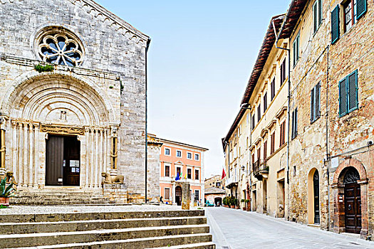 教区教堂,圣奎里克,锡耶纳,托斯卡纳,意大利