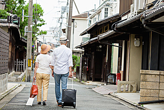 老年,夫妻,旅行